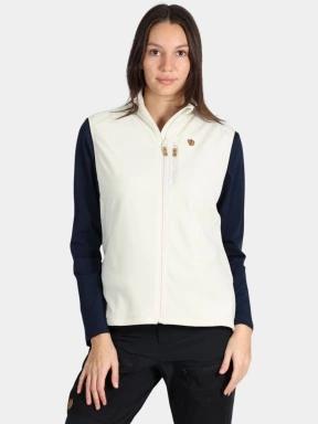 Fjallraven Övik Lite Fleece Vest W női mellény homok színben 1