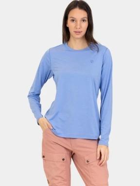 Fjallraven Abisko Day Hike LS W női hosszú ujjú sport póló kék színben 1