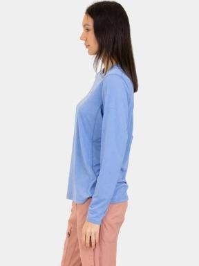 Fjallraven Abisko Day Hike LS W női hosszú ujjú sport póló kék színben 3