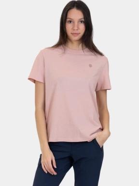 Fjallraven Hemp Blend T-shirt W női rövid ujjú póló rózsaszín színben 1