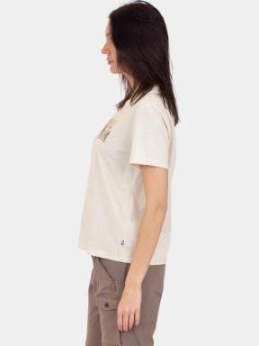 Fjallraven Lush Logo T-shirt W női rövid ujjú póló fehér színben 3