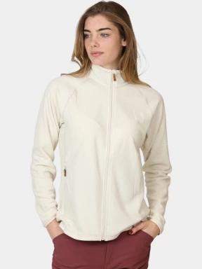 Fjallraven Övik Lite Fleece Jacket W női polár pulóver homok színben 1