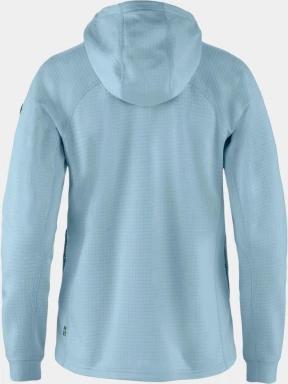 Fjallraven Abisko Grid Fleece Hoodie W női polár pulóver világoskék színben 3