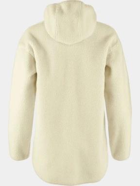 Fjallraven Vardag Pile Fleece Long W női kapucnis pulóver homok színben 3