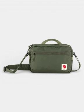 Fjallraven High Coast Crossbody oldaltáska sötétzöld színben 1