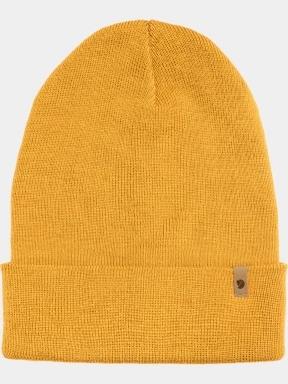 Fjallraven Classic Knit Hat kötött sapka sárga színben 1