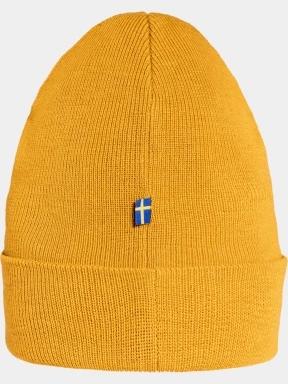 Fjallraven Classic Knit Hat kötött sapka sárga színben 3