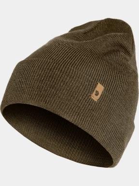 Fjallraven Classic Knit Hat kötött sapka oliva színben 1