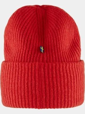 Fjallraven 1960 Logo Hat kötött sapka piros színben 3