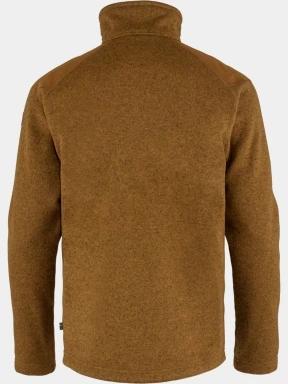 Fjallraven Buck Fleece M férfi polár pulóver barna színben 3