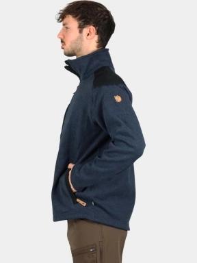 Fjallraven Buck Fleece M férfi polár pulóver sötétkék színben 3