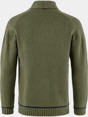 Fjallraven Lada Sweater M férfi kötött pulóver zöld színben 3