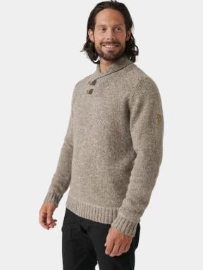 Fjallraven Lada Sweater M férfi kötött pulóver barna színben 3