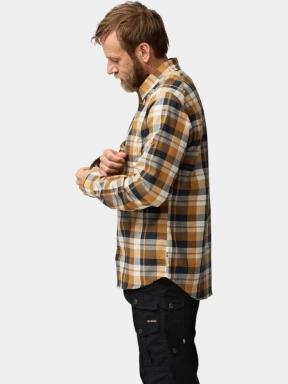 Fjallraven Fjällglim Relaxed Shirt M férfi hosszú ujjú ing barna színben 3