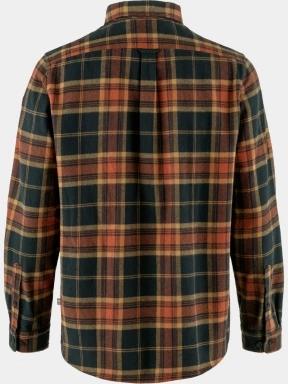 Fjallraven Övik Twill Shirt M férfi hosszú ujjú ing narancssárga színben 3