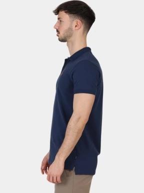 Fjallraven Övik Polo Shirt M férfi galléros póló sötétkék színben 3