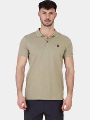 Fjallraven Övik Polo Shirt M férfi galléros póló oliva színben 1