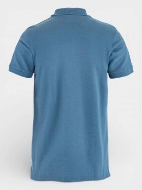 Fjallraven Övik Polo Shirt M férfi galléros póló kék színben 3