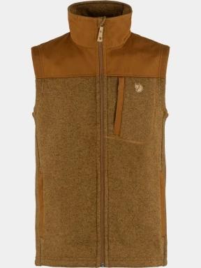 Fjallraven Buck Fleece Vest M férfi mellény barna színben 1
