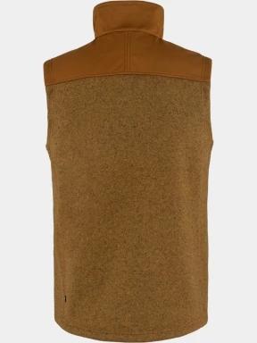 Fjallraven Buck Fleece Vest M férfi mellény barna színben 3