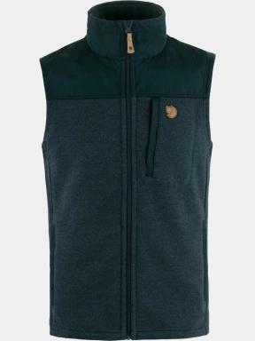 Fjallraven Buck Fleece Vest M férfi mellény sötétkék színben 1