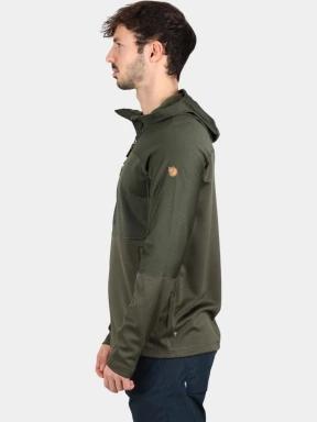 Fjallraven Abisko Trail Fleece M férfi polár pulóver zöld színben 3