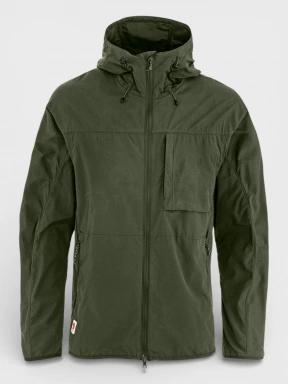 Fjallraven High Coast Wind Jacket M férfi széldzseki sötétzöld színben 1