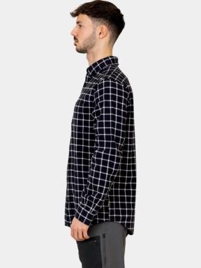 Fjallraven Övik Flannel Shirt M férfi hosszú ujjú ing sötétkék színben 3