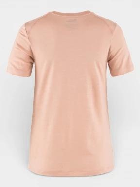 Fjallraven Abisko Wool Fox SS W női rövid ujjú sport póló rózsaszín színben 3