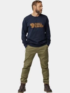 Fjallraven Fjällräven Logo Sweater M férfi pulóver sötétkék színben 1