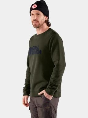 Fjallraven Fjällräven Logo Sweater M férfi pulóver zöld színben 1