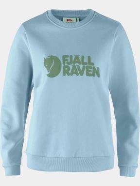 Fjallraven Fjällräven Logo Sweater W női pulóver világoskék színben 1