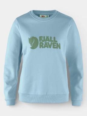 Fjallraven Fjällräven Logo Sweater W férfi pulóver világoskék színben 1