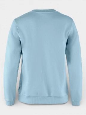 Fjallraven Fjällräven Logo Sweater W férfi pulóver világoskék színben 3