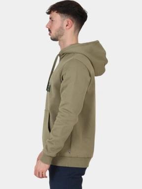 Fjallraven Fjällräven Logo Hoodie M férfi kapucnis pulóver oliva színben 3