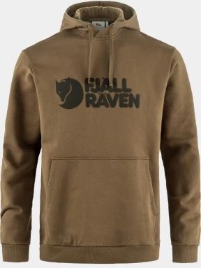 Fjallraven Fjällräven Logo Hoodie M férfi kapucnis pulóver barna színben 1