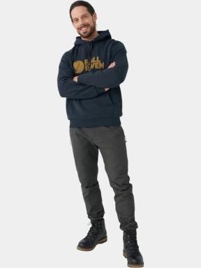 Fjallraven Fjällräven Logo Hoodie M férfi kapucnis pulóver sötétkék színben 1