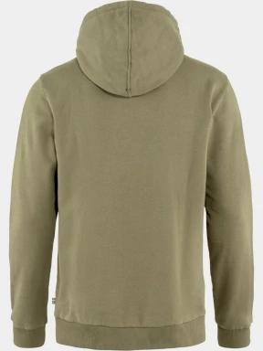 Fjallraven Fjällräven Logo Hoodie M férfi kapucnis pulóver oliva színben 3