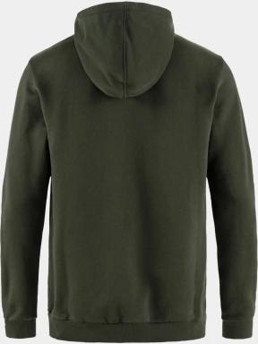 Fjallraven Fjällräven Logo Hoodie M férfi kapucnis pulóver zöld színben 3