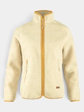 Fjallraven Vardag Pile Fleece W női polár pulóver homok színben 1