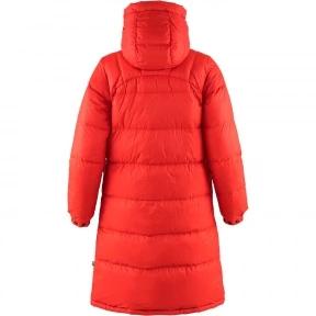 Fjallraven Expedition Long Down Parka W női pehelykabát piros színben 3
