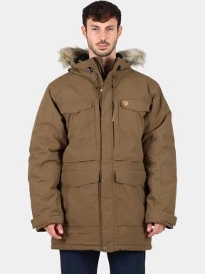 Fjallraven Nuuk Parka M férfi télikabát barna színben 1