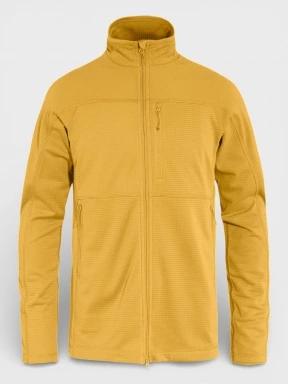 Fjallraven Abisko Lite Fleece Jacket M férfi polár pulóver sárga színben 1