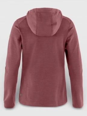 Fjallraven Keb Fleece Hoodie W férfi polár pulóver bordó színben 3