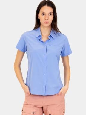 Fjallraven High Coast Lite Shirt SS W női rövid ujjú ing kék színben 1