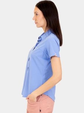 Fjallraven High Coast Lite Shirt SS W női rövid ujjú ing kék színben 3
