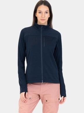 Fjallraven Abisko Lite Fleece Jacket W női polár pulóver sötétkék színben 1