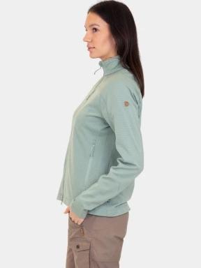 Fjallraven Abisko Lite Fleece Jacket W női polár pulóver zöld színben 3