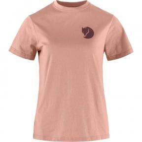 Fjallraven Fox Boxy Logo Tee W női rövid ujjú póló rózsaszín színben 1