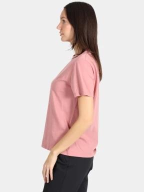 Fjallraven Fox Boxy Logo Tee W női rövid ujjú póló rózsaszín színben 3